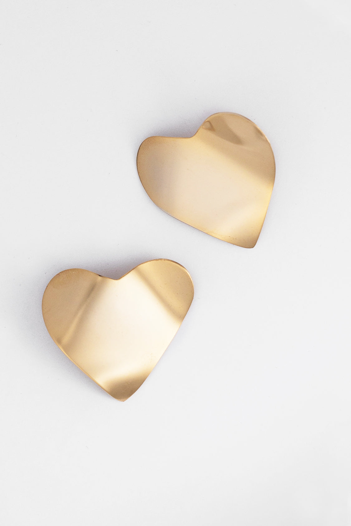 Love earrings size L gold