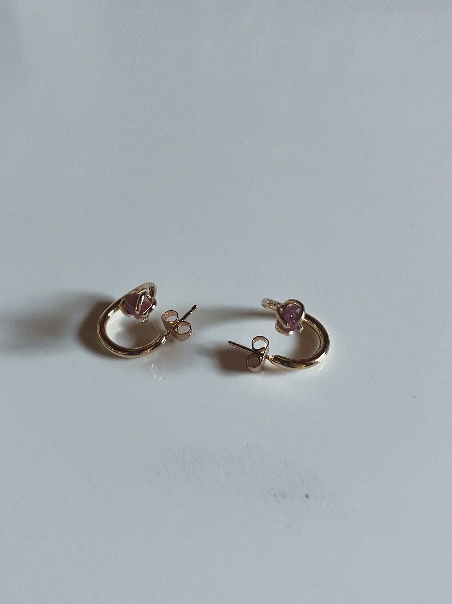 Twisted earrings embellished mini