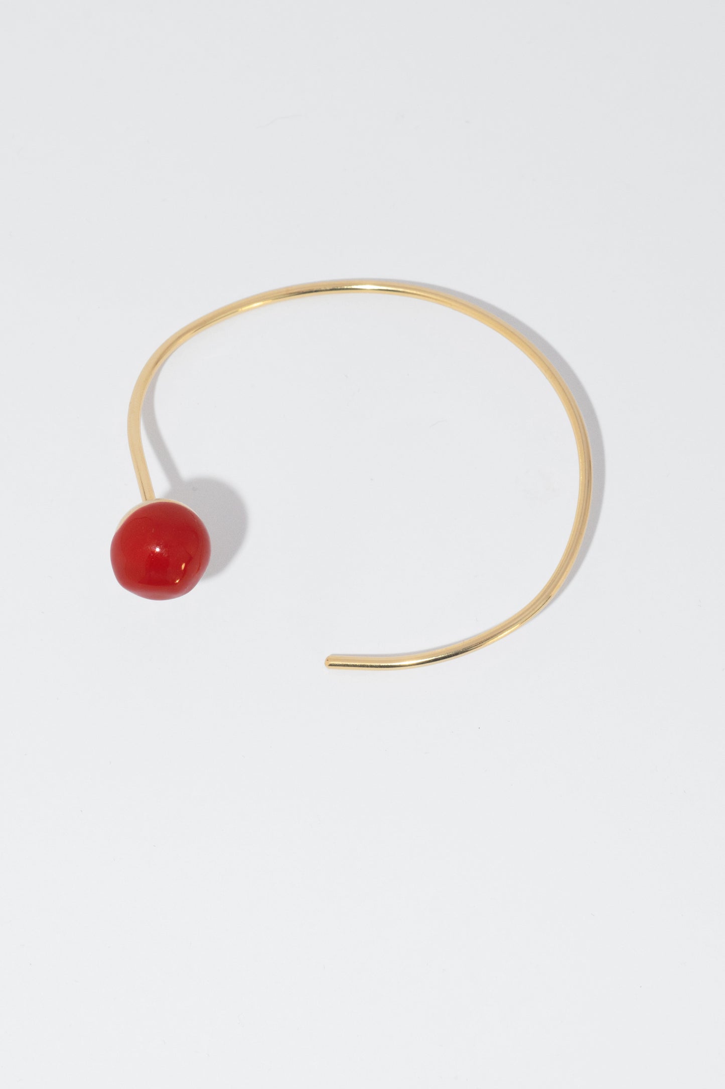 Marbles cuff with a hint of color