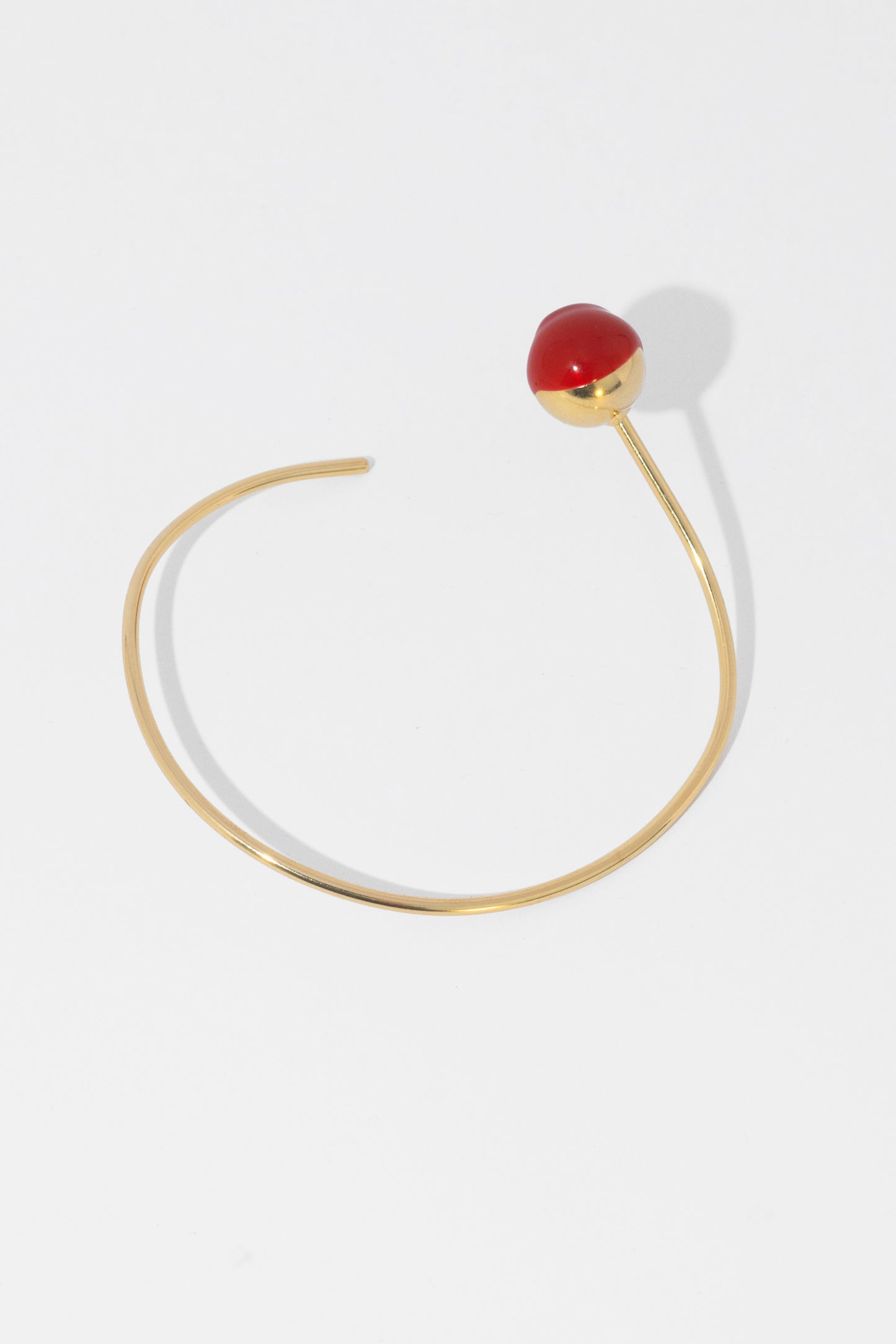 Marbles cuff with a hint of color