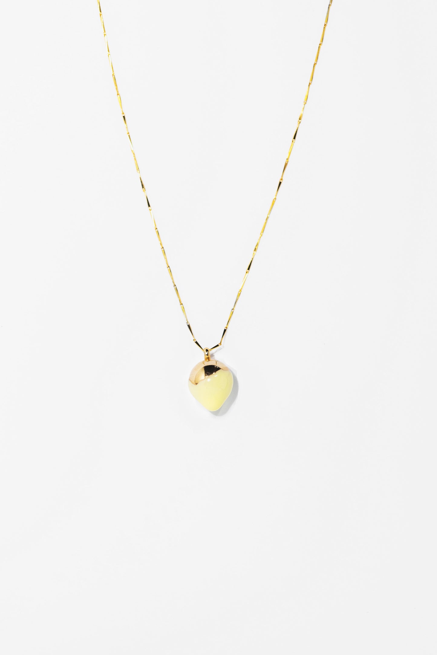 Marbles necklace with a hint of ivory