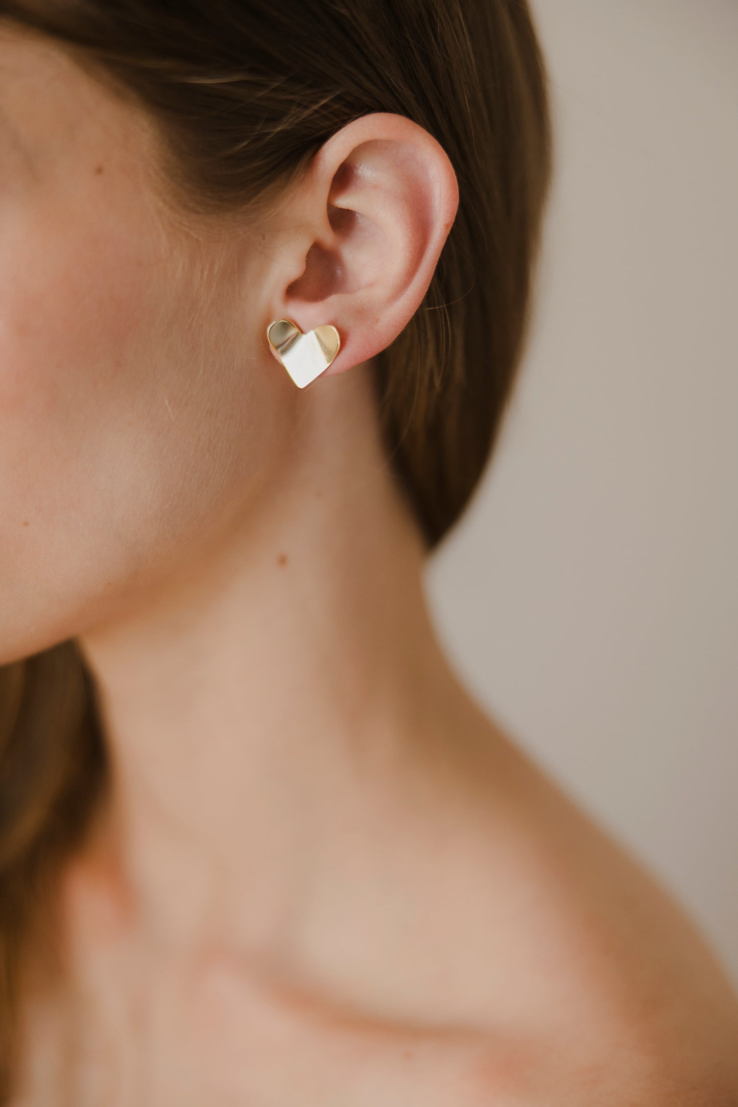Love earrings size S gold