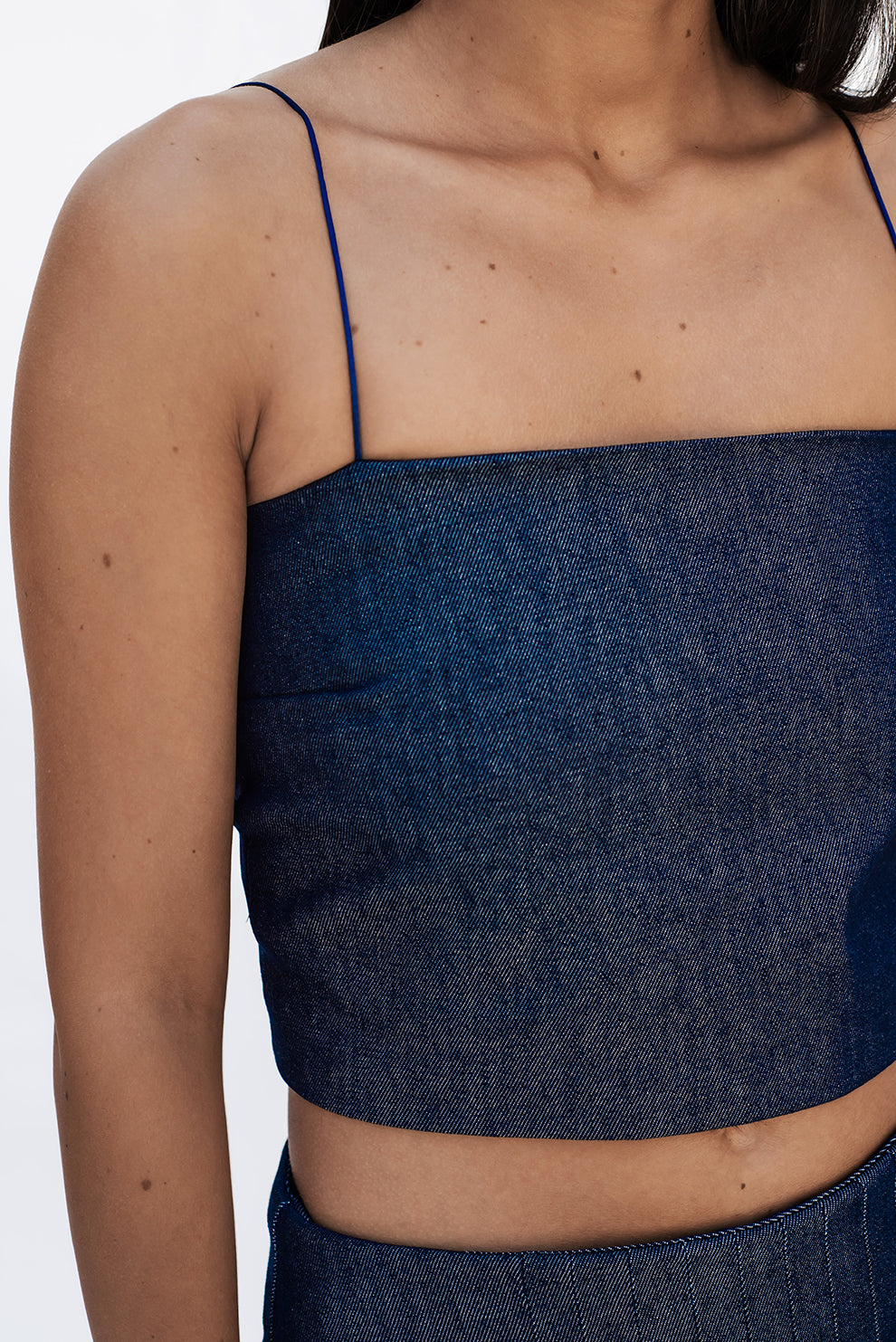 Denim scarf top/PREORDER