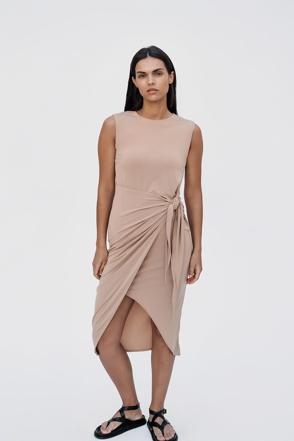 Knot dress/Beige