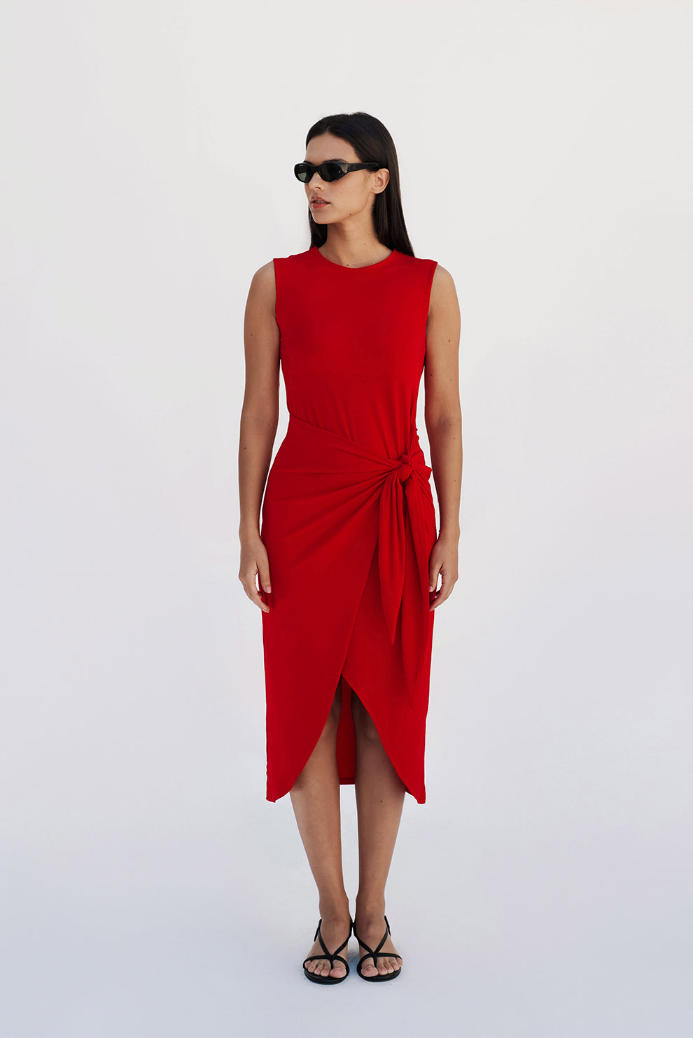 Knot dress/Red