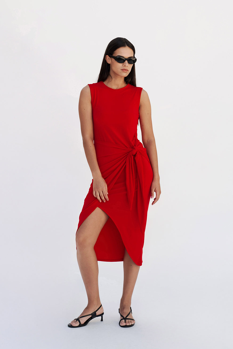 Knot dress/Red