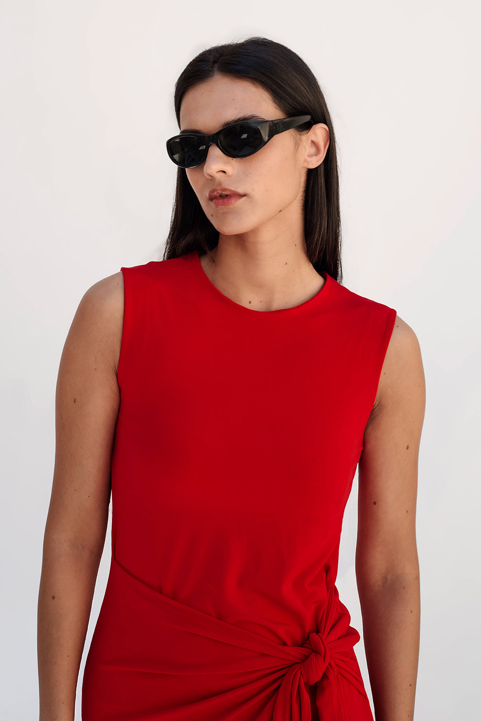 Knot dress/Red