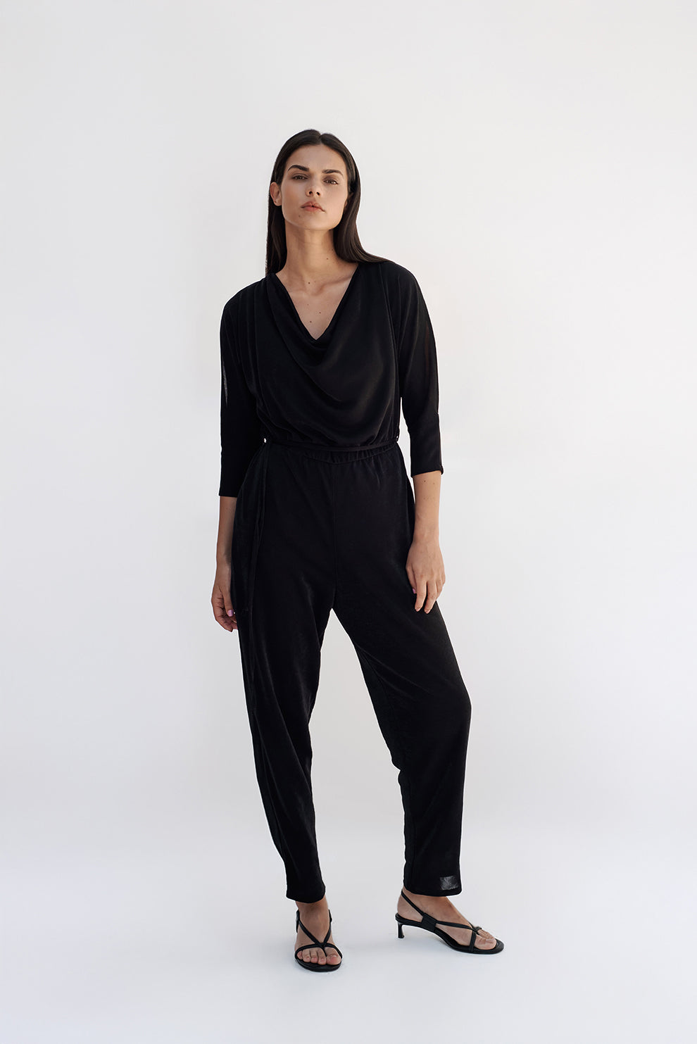 Wave jumsuit/black