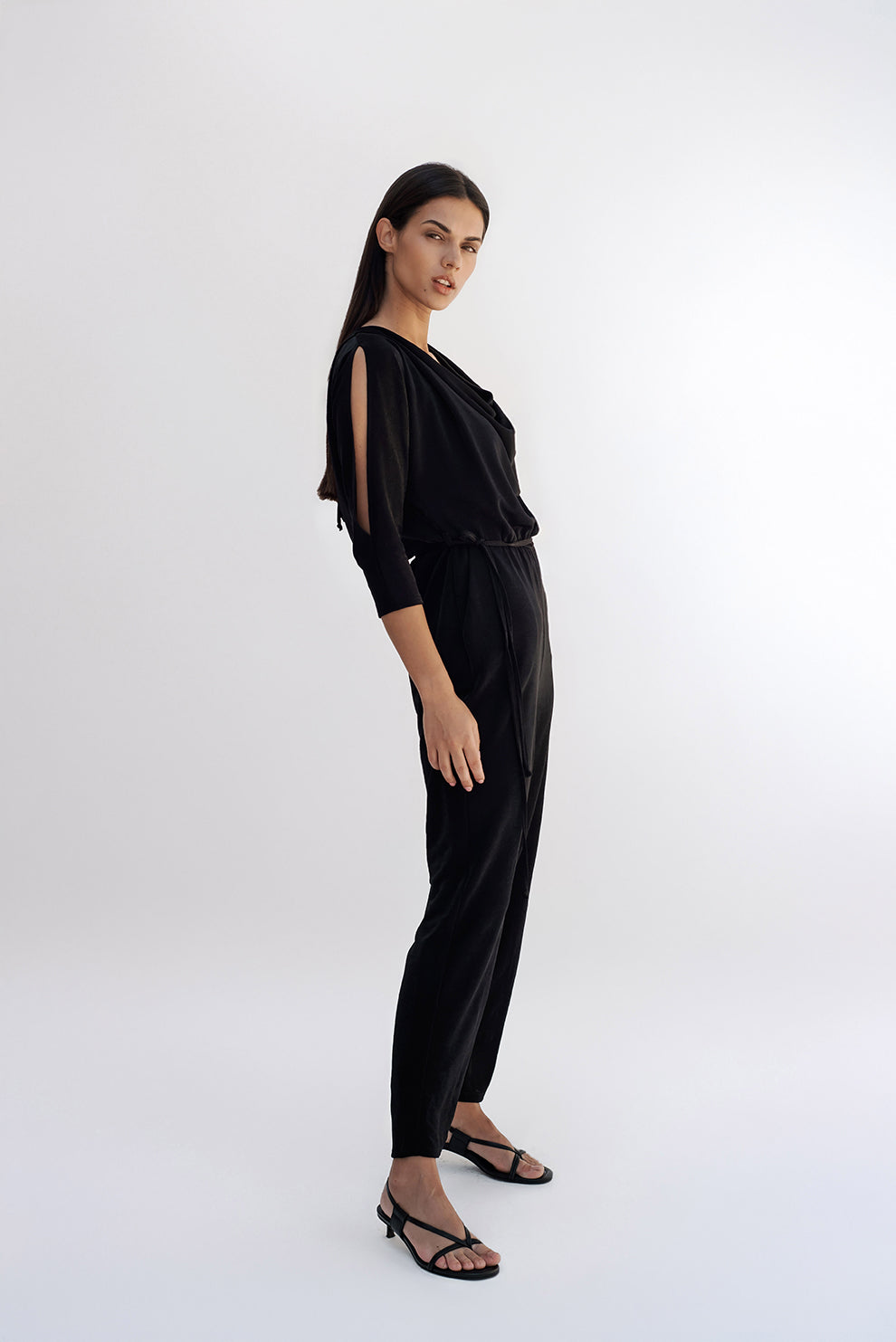 Wave jumsuit/black