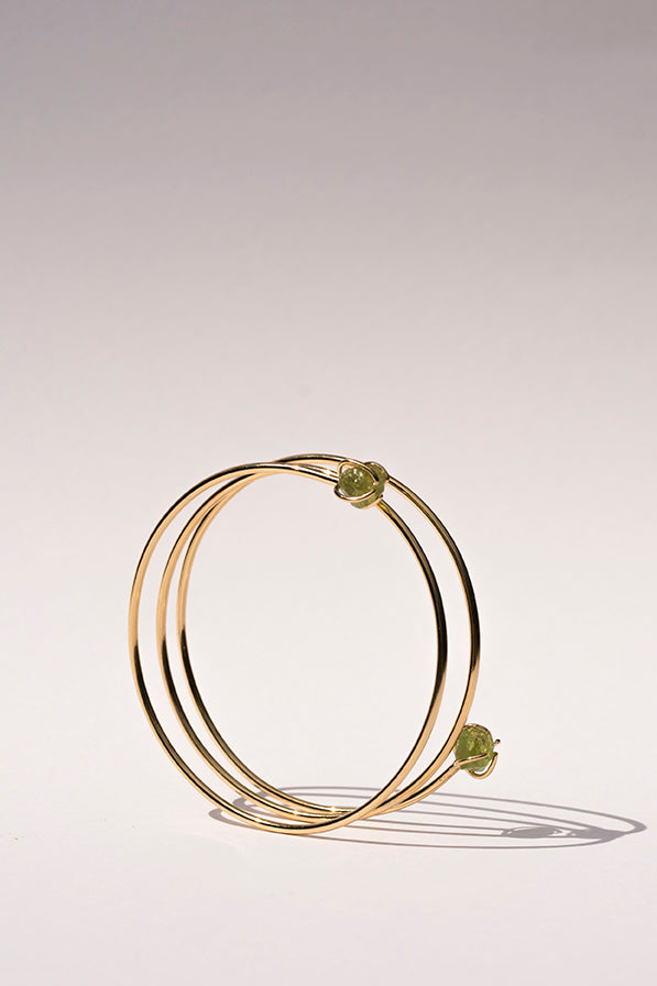 Rainbow bangle peridot