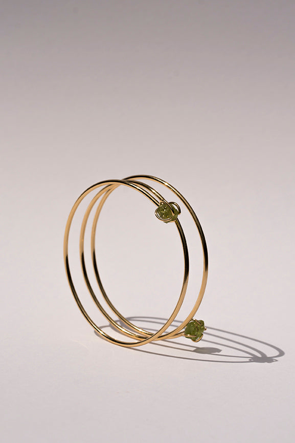 Rainbow bangle peridot