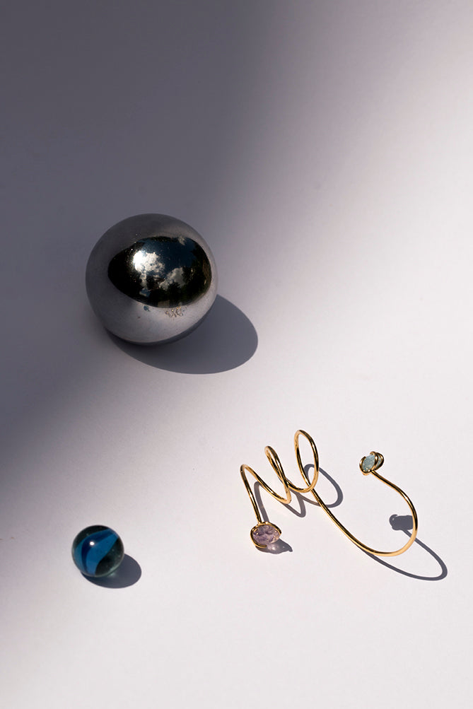 Playground Love ear cuff with embellishment