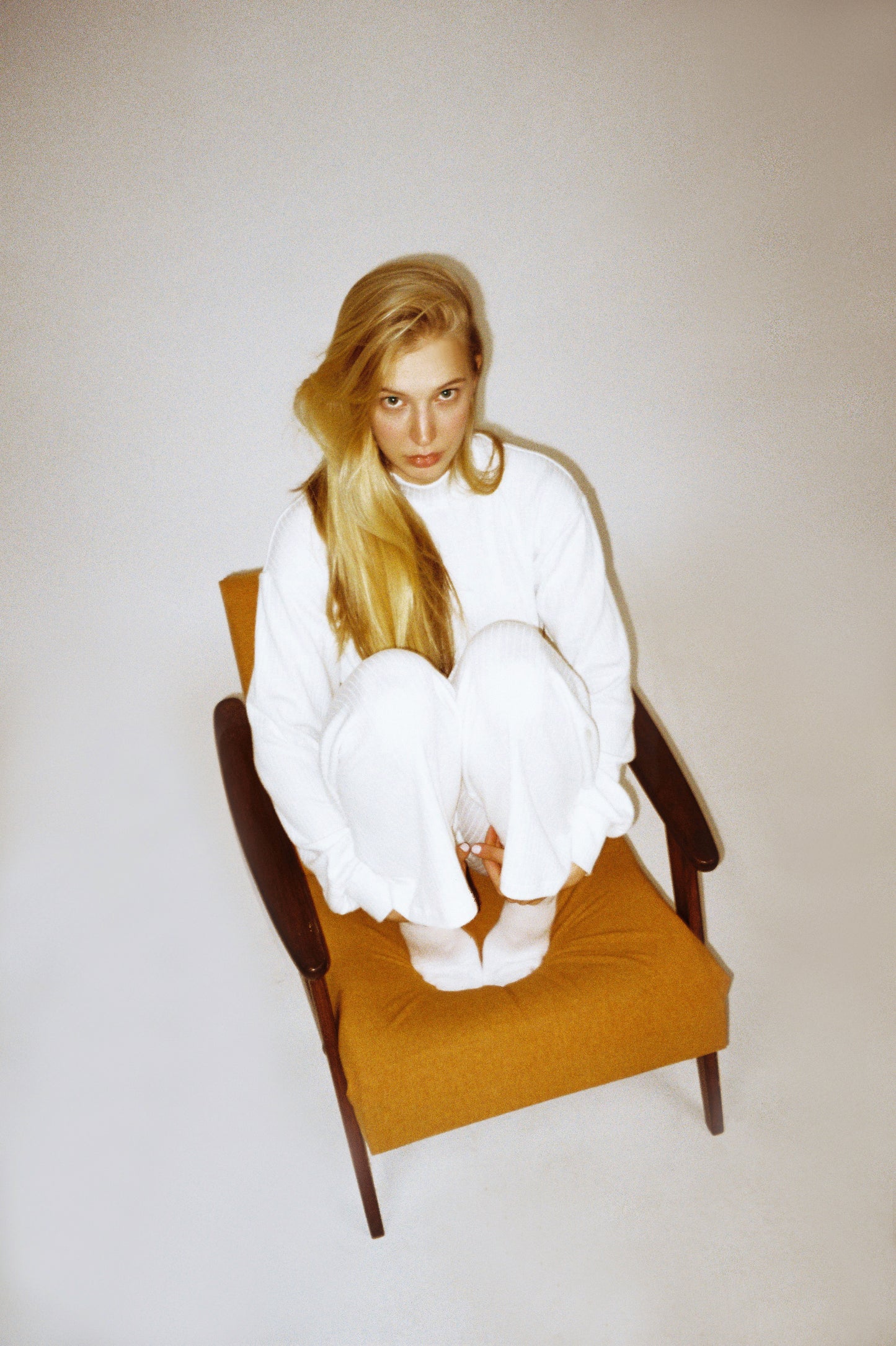 Viscose knit sweater