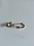 Twisted earrings embellished mini