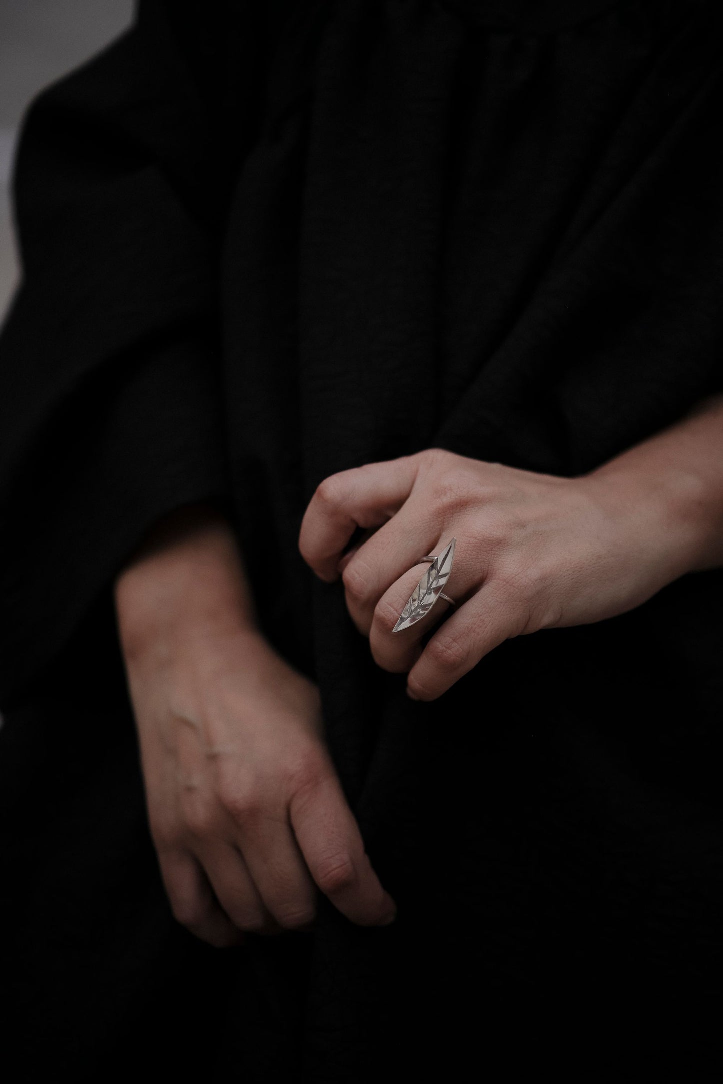 Olive leaf ring