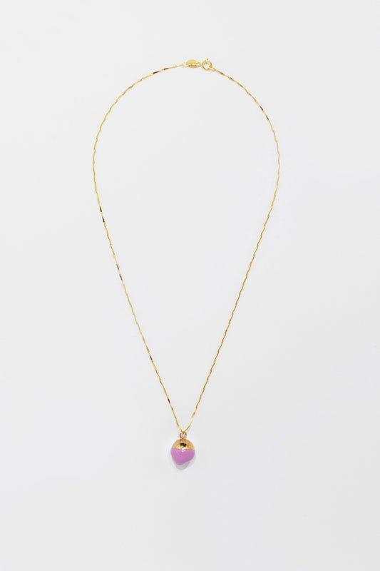 Marbles necklace with a hint of lilac