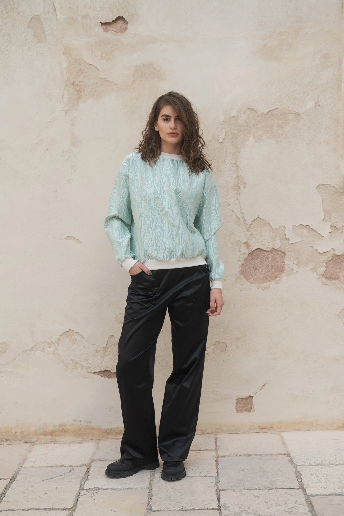 Ring jacquarde sweatshirt