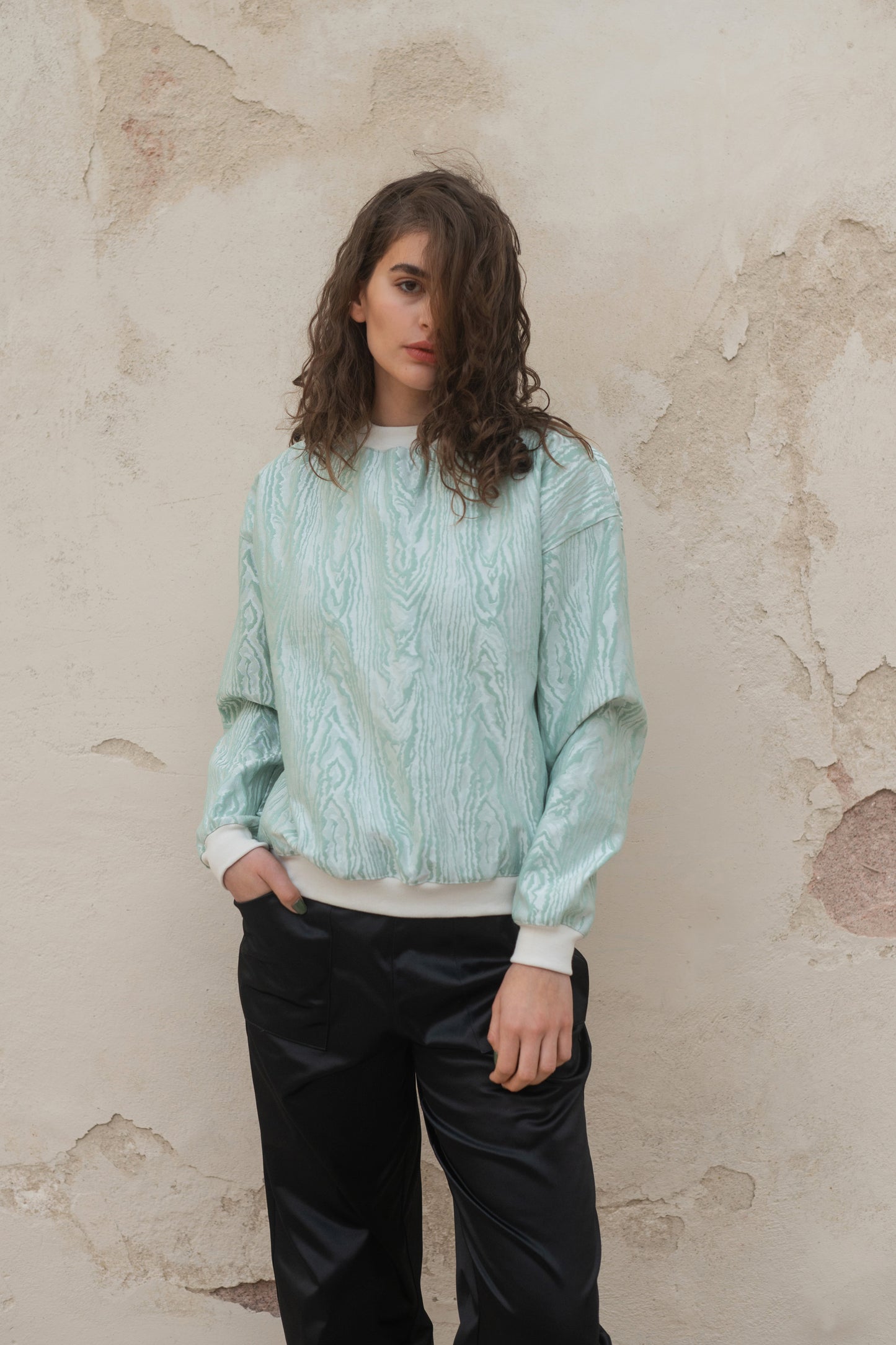 Ring jacquarde sweatshirt