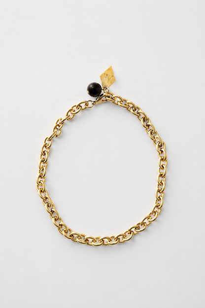 Anchor necklace gold