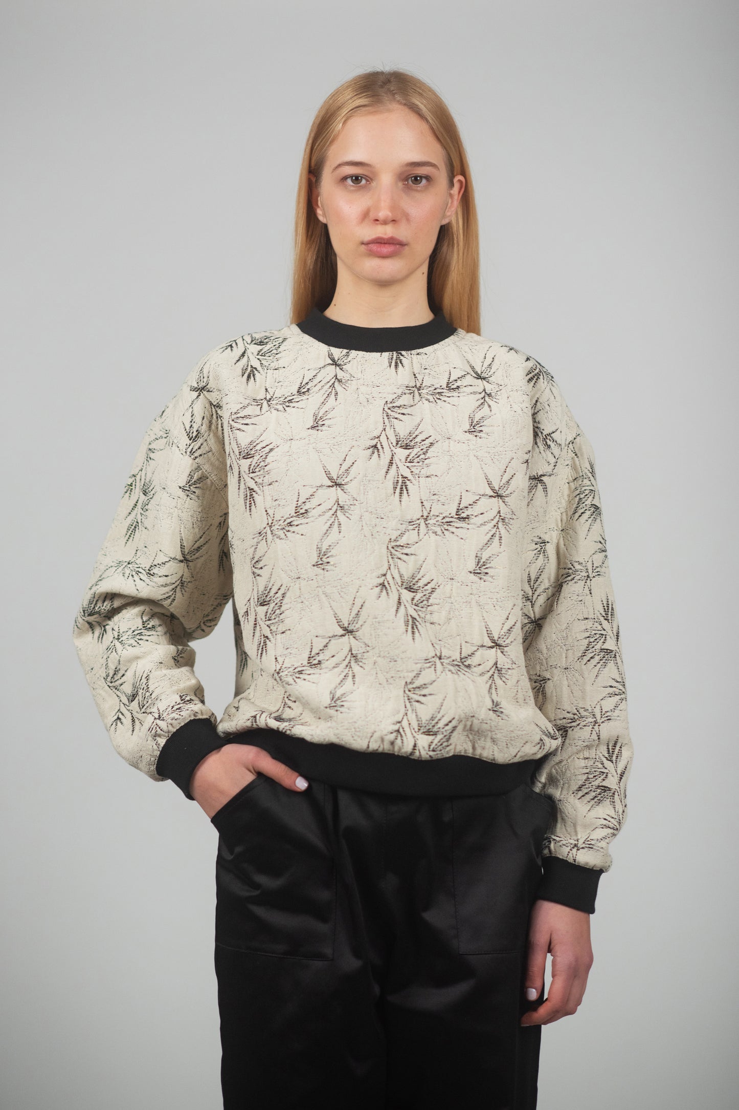 Brocade sweatshirt