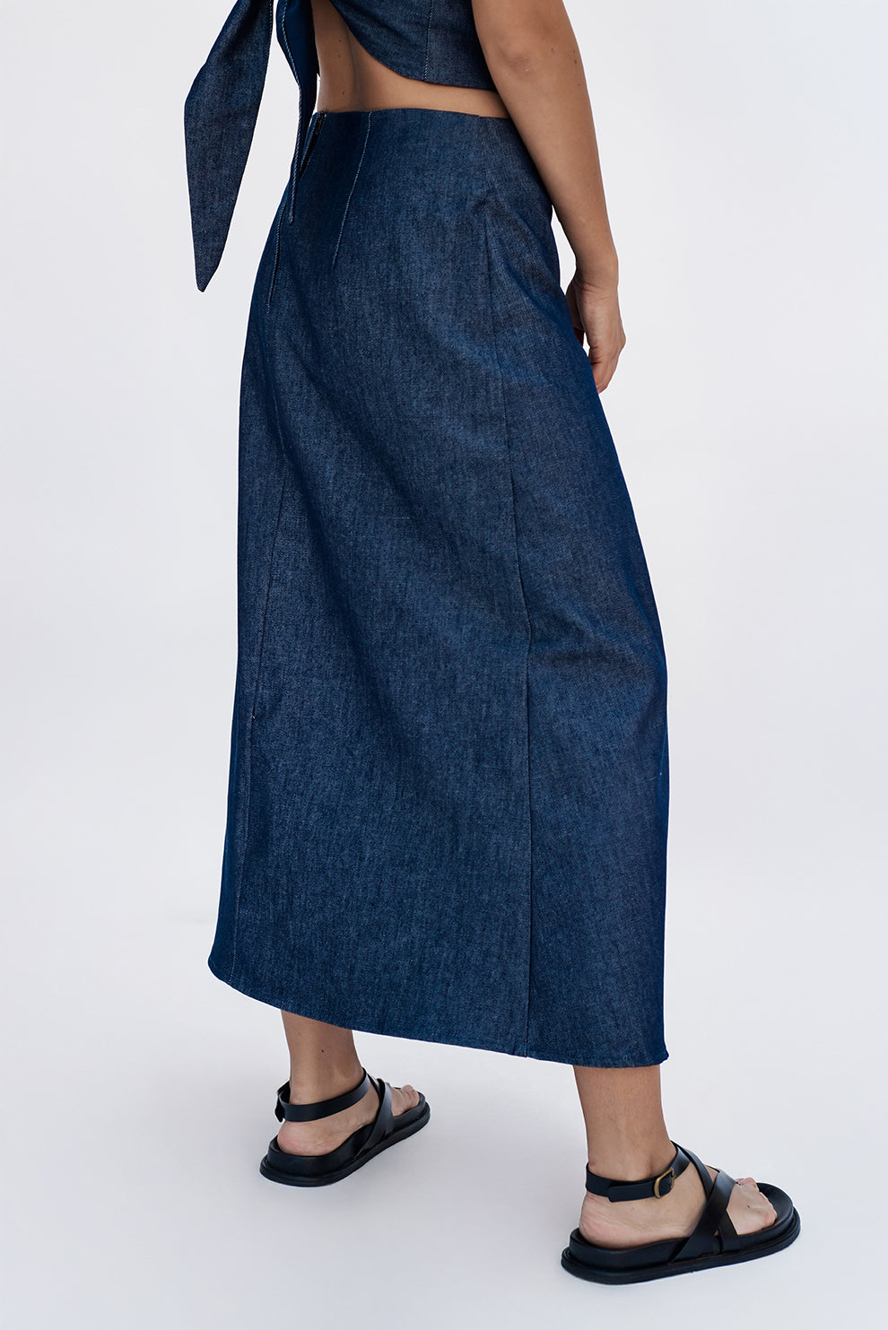 Pleated maxy skirt/PREORDER