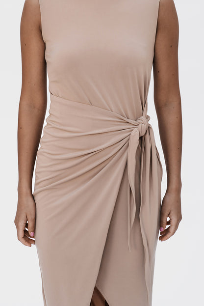 Knot dress/Beige