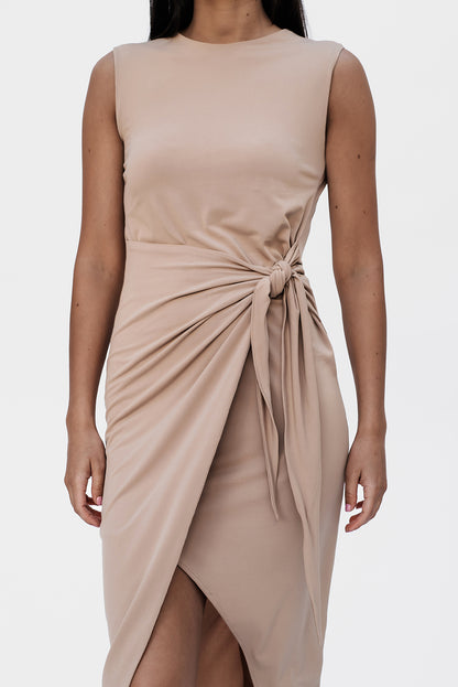 Knot dress/Beige