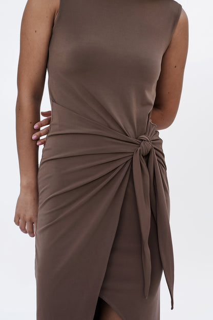 Knot dress/Chocolate