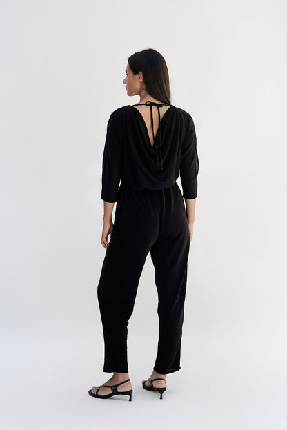 Wave jumsuit/black