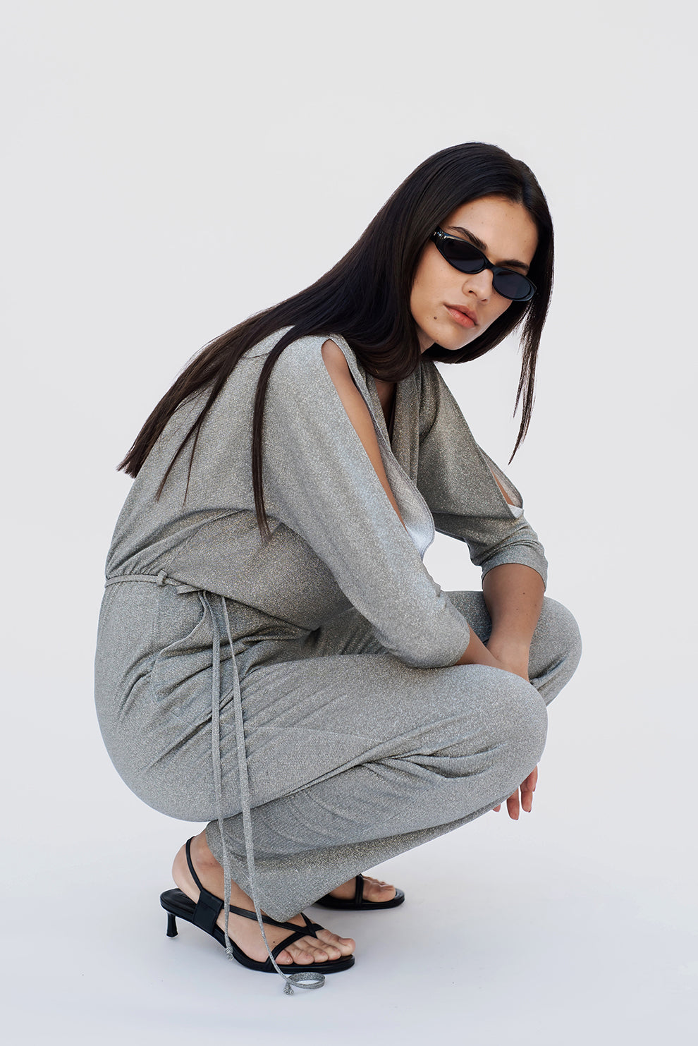 Wave jumpsuit/Silver olive