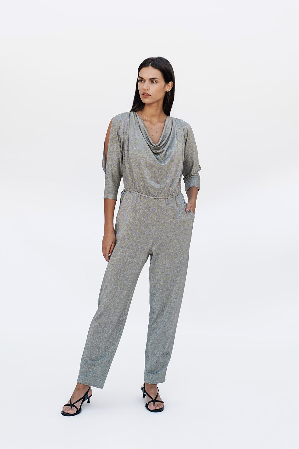 Wave jumpsuit/Silver olive