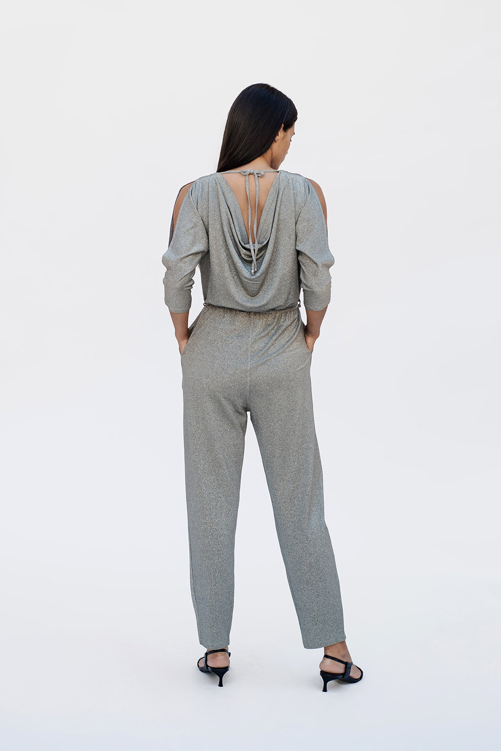 Wave jumpsuit/Silver olive
