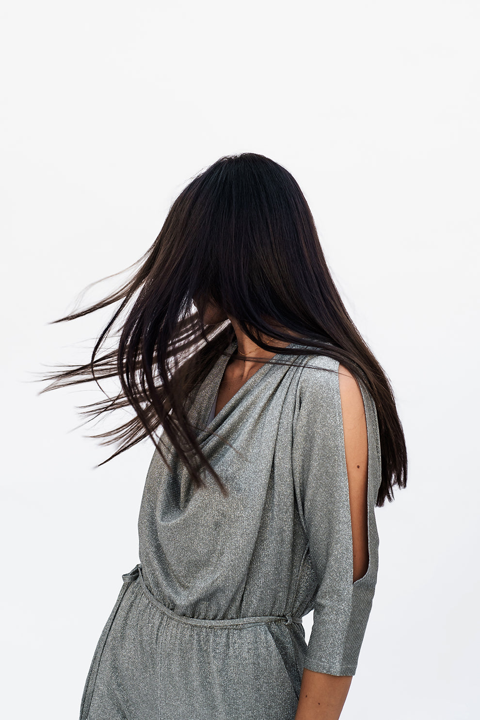Wave jumpsuit/Silver olive