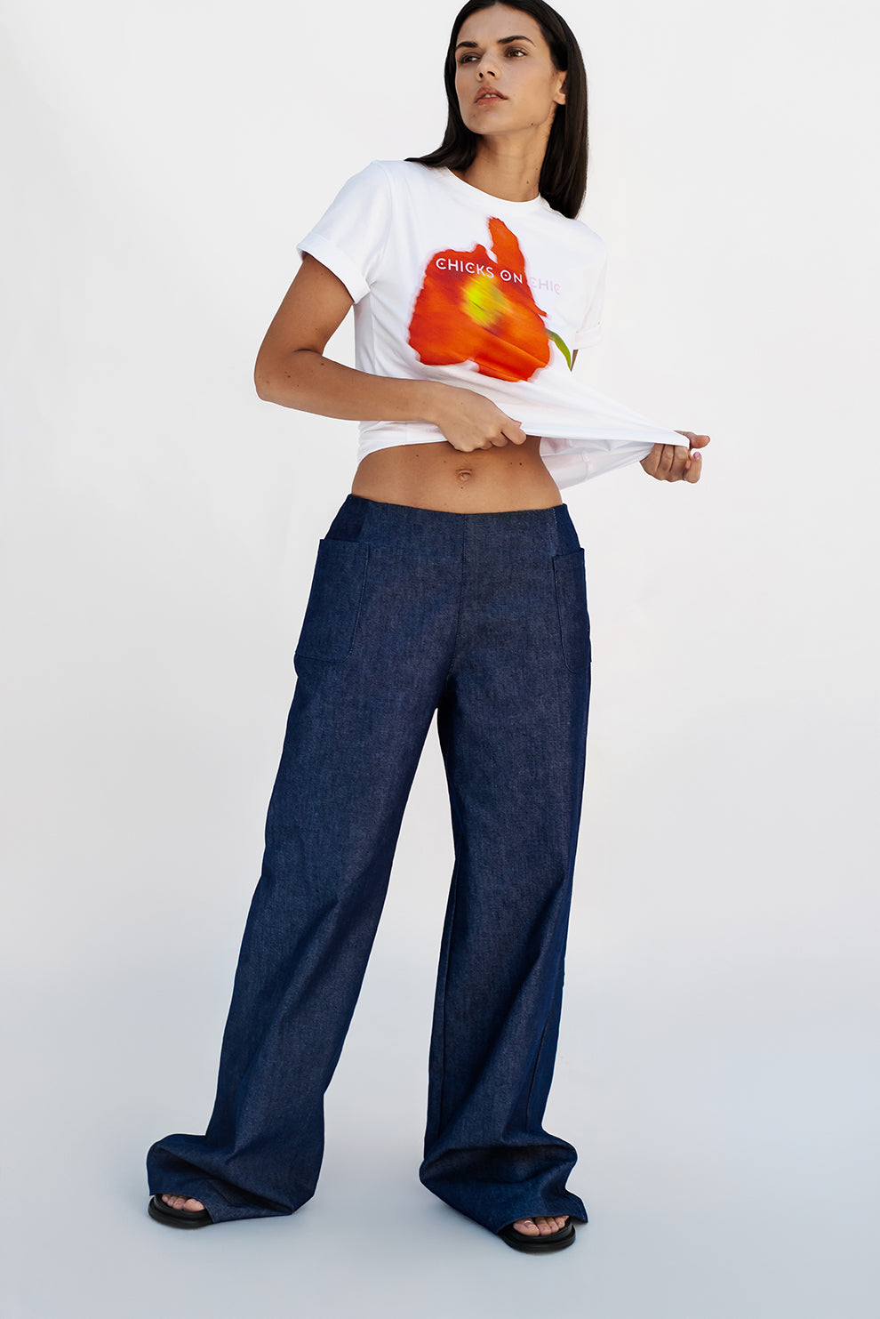 Mid Rise Denim Trousers/PREORDER