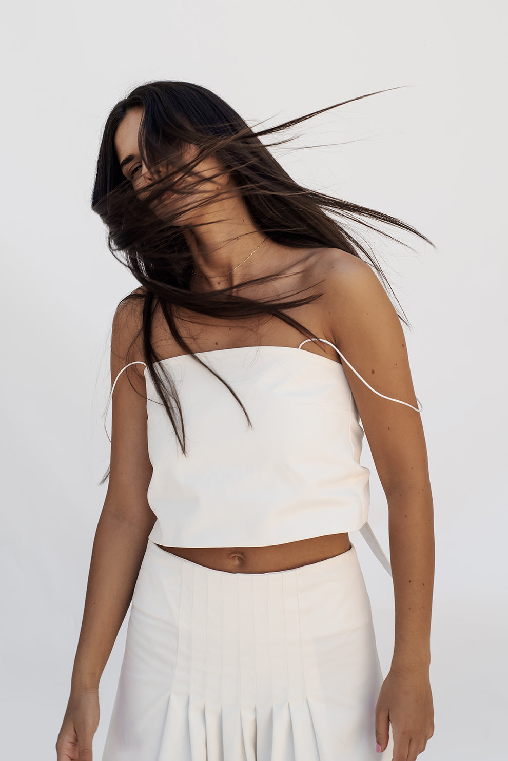 Cotton scarf top/PREORDER