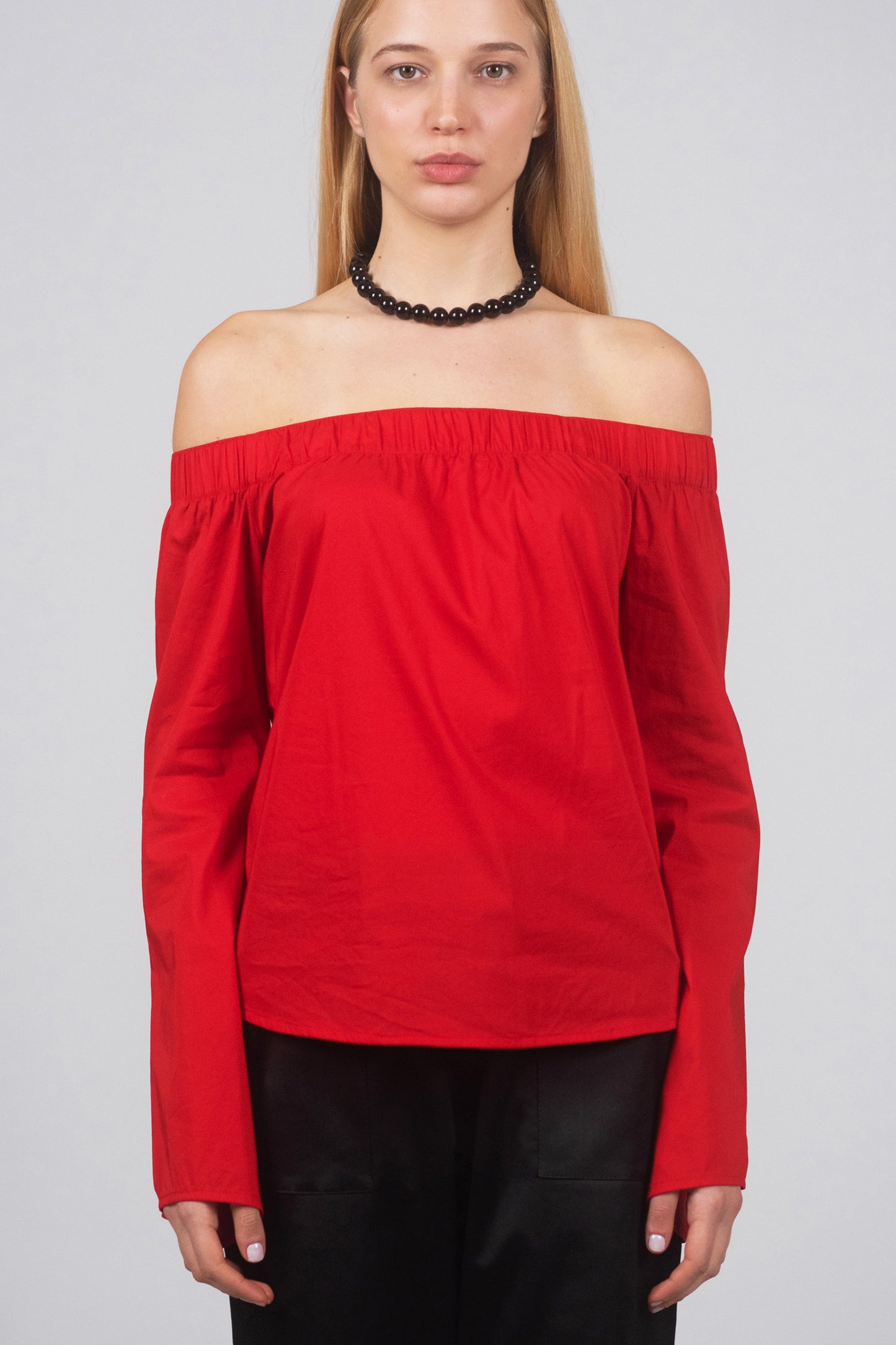 Off-shoulder blouse