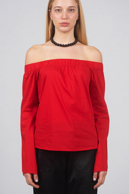 Off-shoulder blouse