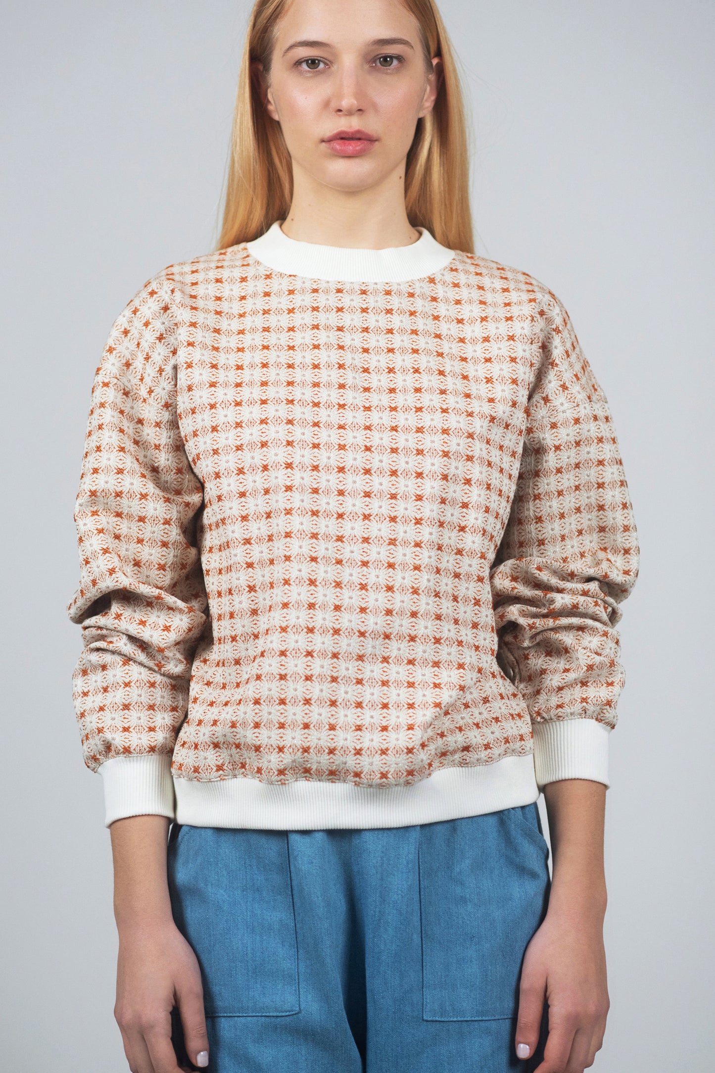 Brocade sweatshirt