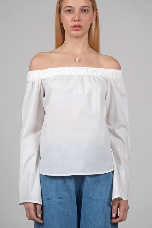 Off-shoulder blouse