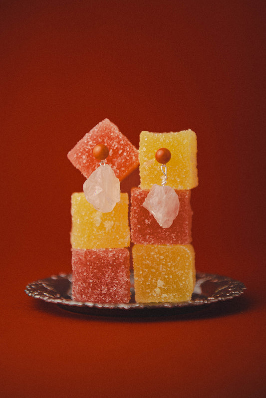 Adriatic Rose earrings