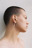 Cave earrings silver