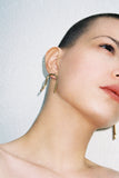 Cave earrings gold