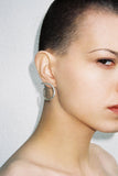 Twisted earrings silver
