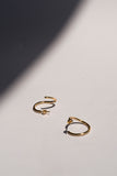 Hoop earrings with a twist