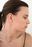 Hoop earrings with a twist