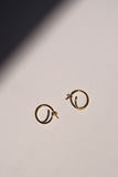Hoop earrings with a twist