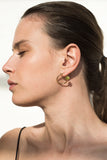 Twisted earrings peridot