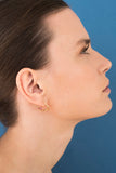 Twisted earrings embellished mini