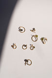 Twisted earrings embellished mini