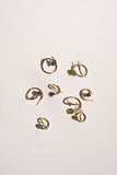 Twisted earrings sapphire mini